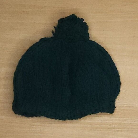 Unbranded Handmade Toddler Knit Teal Hat - Picture 1 of 3